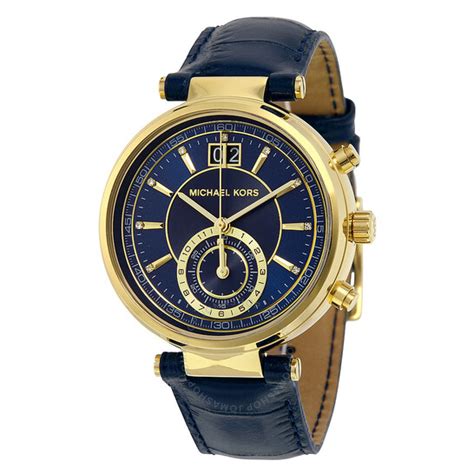 michael kors sawyer blau|Michael Kors Sayer Blue Dial Amber Blue Leather Ladies Watch .